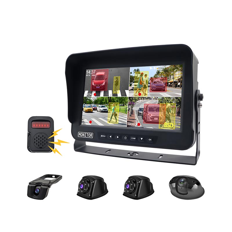 10 ιντσών 4 καναλιών Monitor AI Blind Spot System