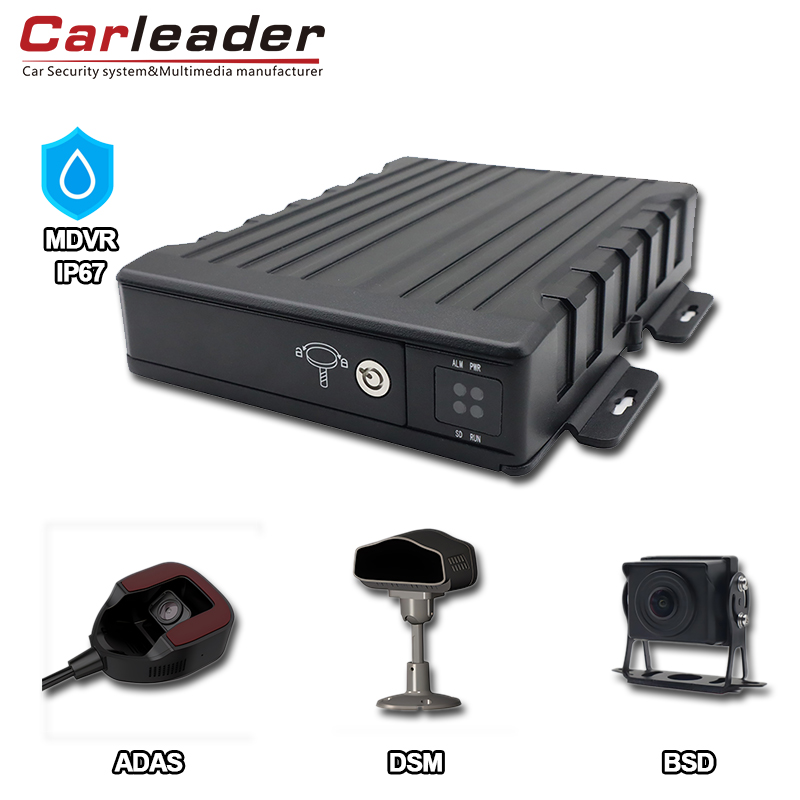Carleader IP67 αδιάβροχο AI 4CH SD Mobile DVR: Προηγμένη λύση παρακολούθησης οχημάτων