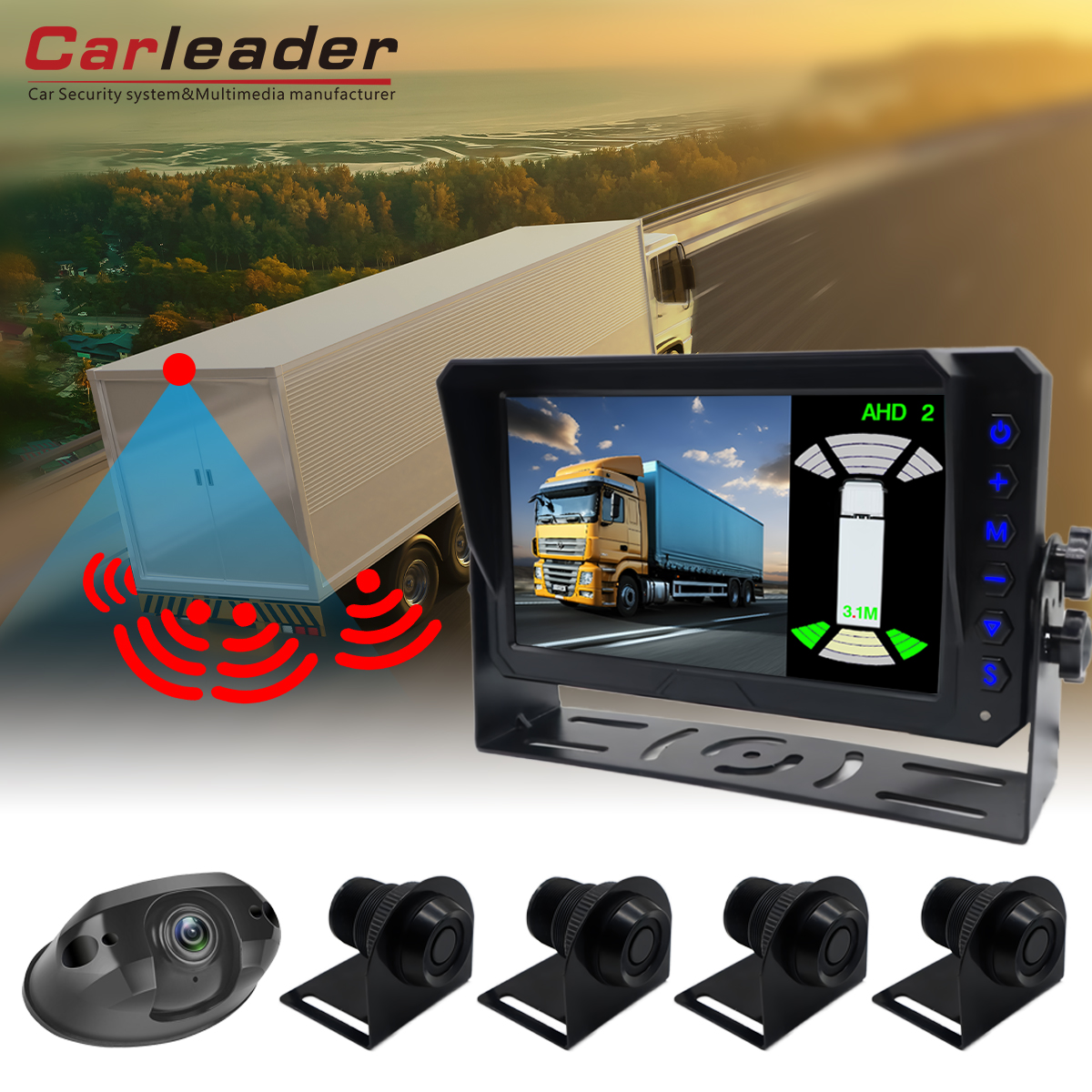 Carleader 7-ιντσών σύστημα παρακολούθησης ραντάρ RADARE