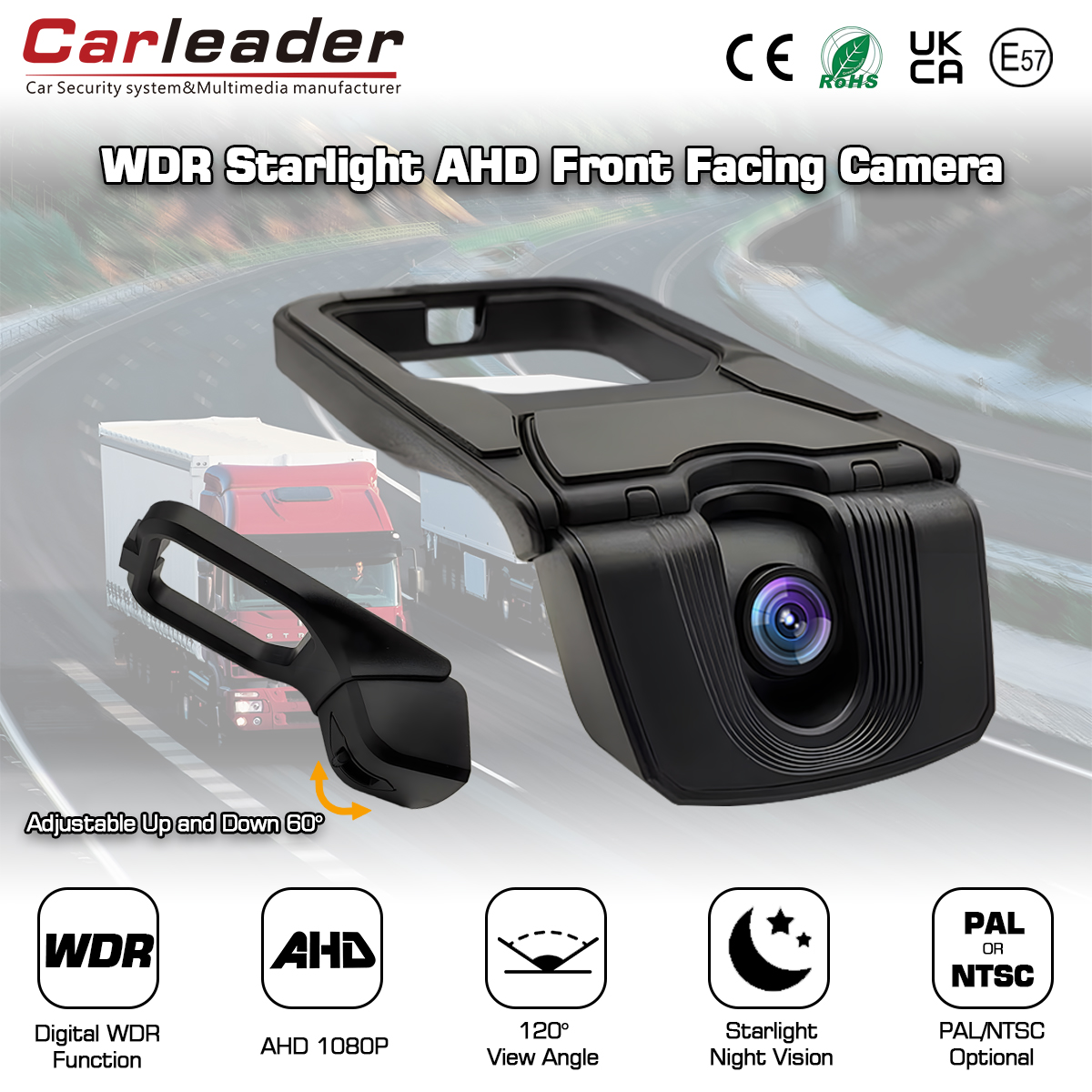 Carleader μπροστινή κάμερα Starlight Vision με λειτουργία Digital WDR
