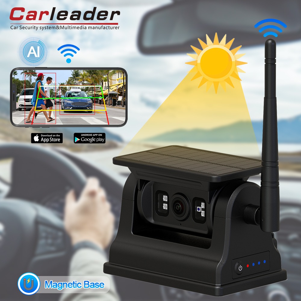 Carleader 1080P Magnetic Solar WiFi Wireless RV Backup Camera για IOS Android