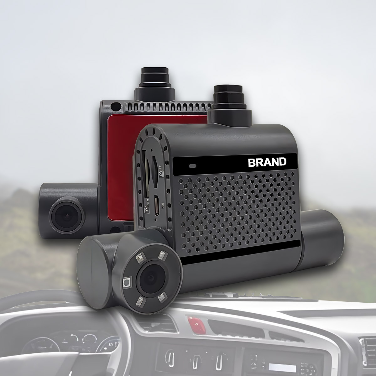 Carleader Dual Lens 2CH 1080P HD Dash Camera Υποστήριξη 4G+GPS+WIFI