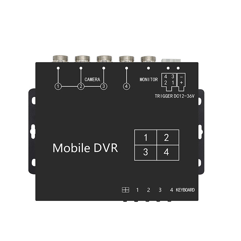4 CH AHD Vehicle DVR με εγγραφή 512 GB και προβολή πολλαπλών καμερών