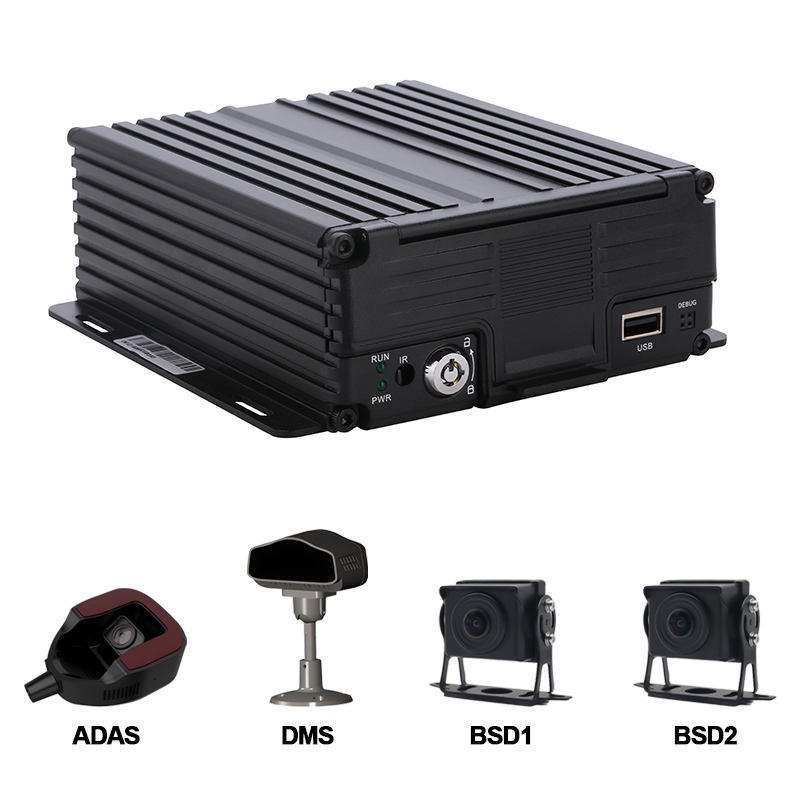 4CH AI HDD Mobile DVR Υποστήριξη ADAS+DMS+BSD