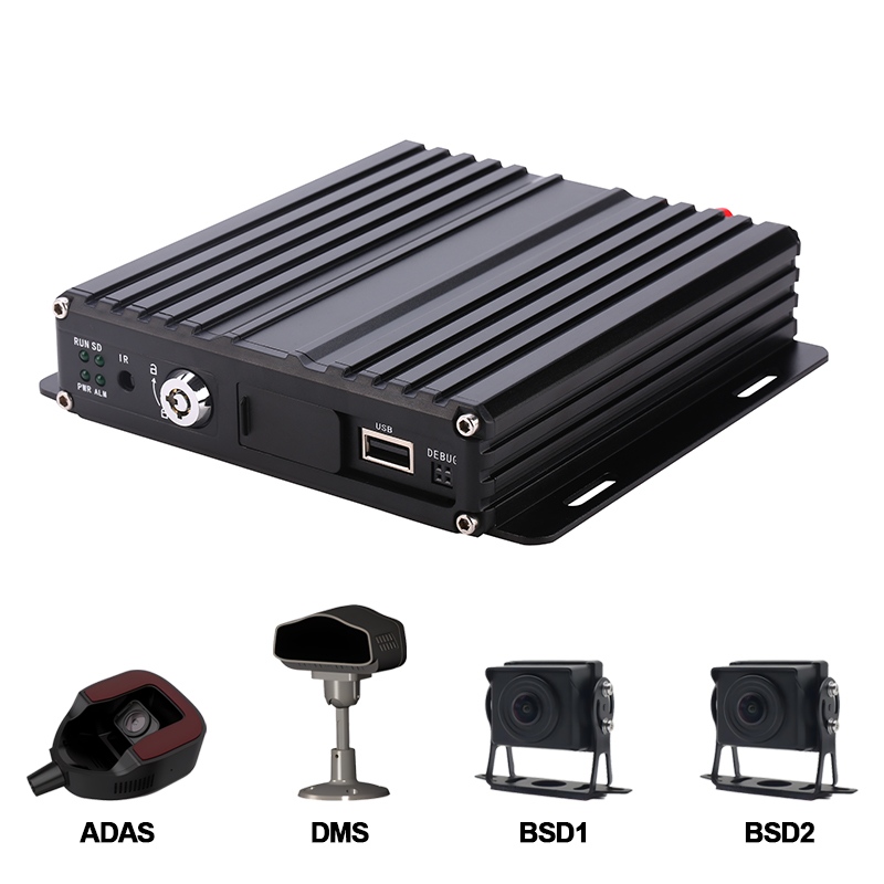 4CH AI SD Mobile DVR Υποστήριξη ADAS+DMS+BSD