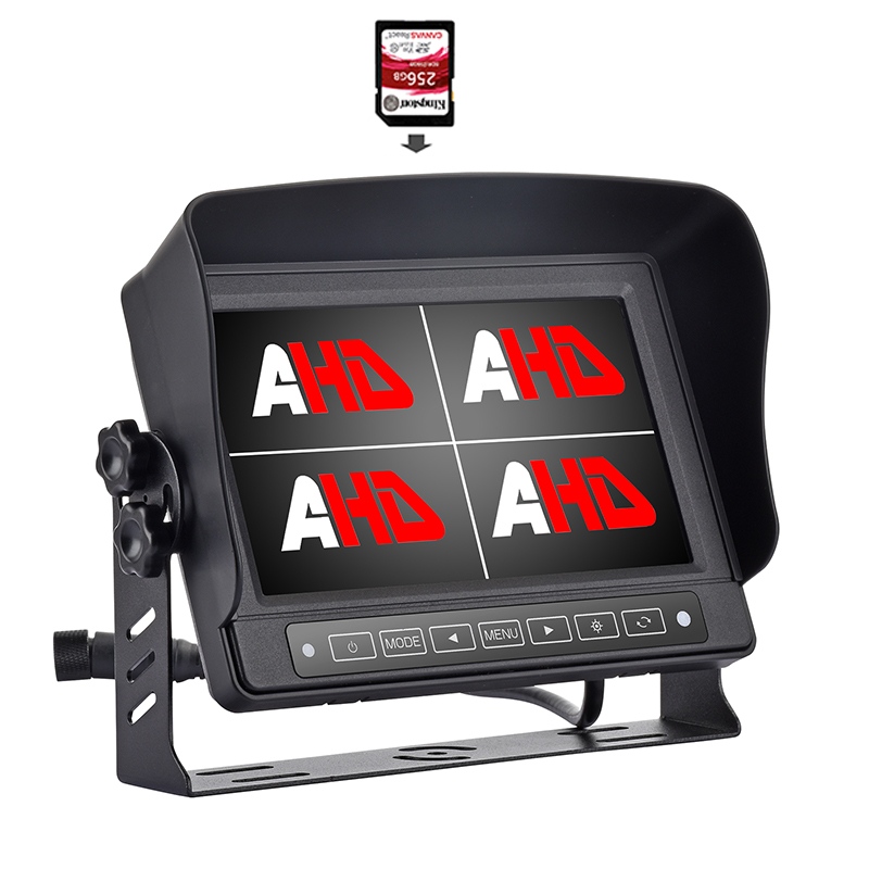 Αδιάβροχη οθόνη AHD Truck Quad Display Truck 7 ιντσών