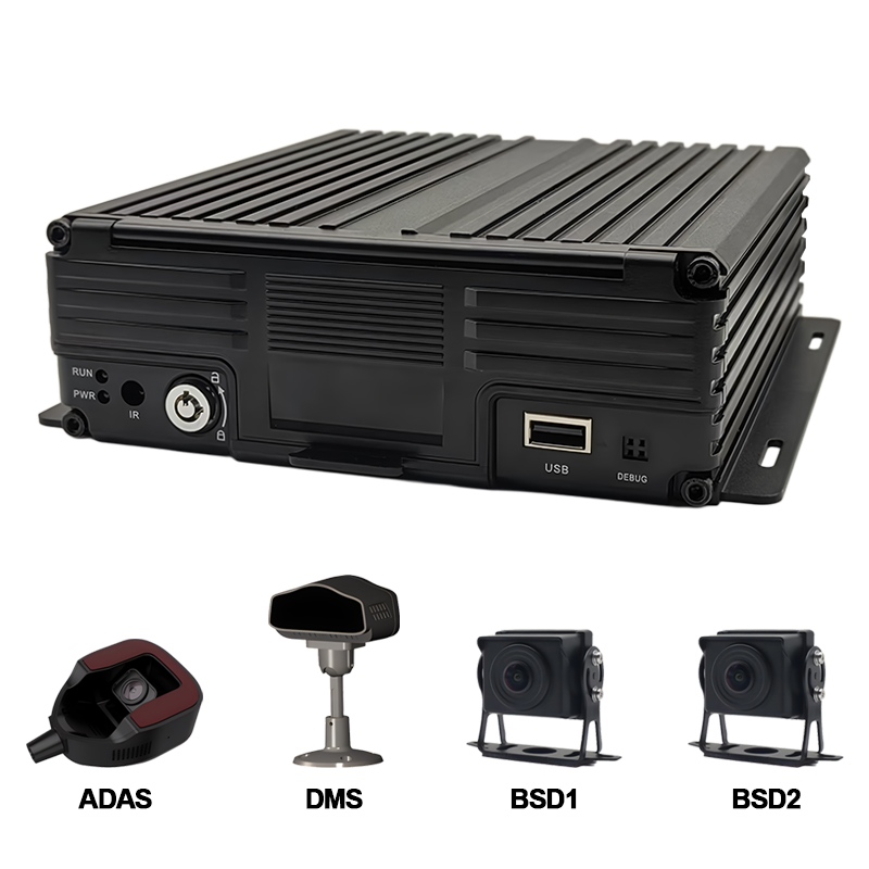 8CH AI HDD Mobile DVR Υποστήριξη ADAS+DMS+BSD