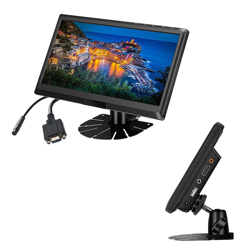9 ιντσών οθόνη IPS HD Monitor Υποστήριξη εισόδων CVBS+HD+VGA